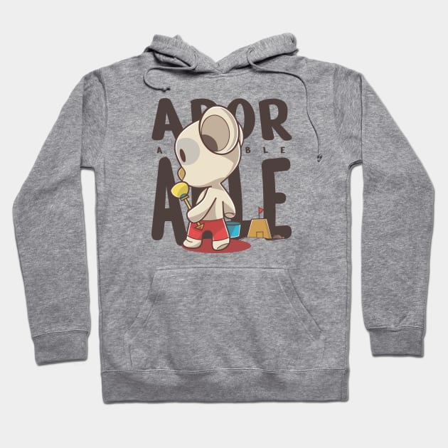 Cute Animal Character Hoodie by Alsiqcreativeart